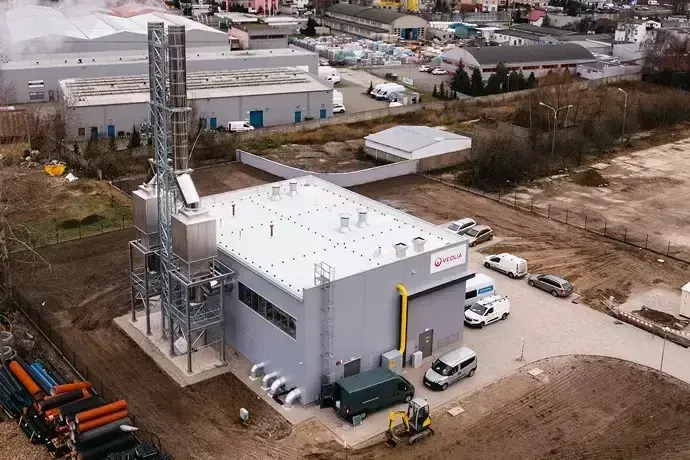 Gas-fired boiler plant construction project 